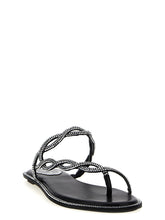 René Caovilla Braid Sandals Black