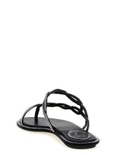 René Caovilla Braid Sandals Black