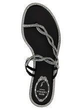 René Caovilla Braid Sandals Black