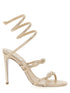 René Caovilla Braid Cleo Sandals Beige