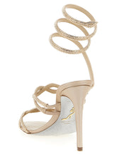 René Caovilla Braid Cleo Sandals Beige