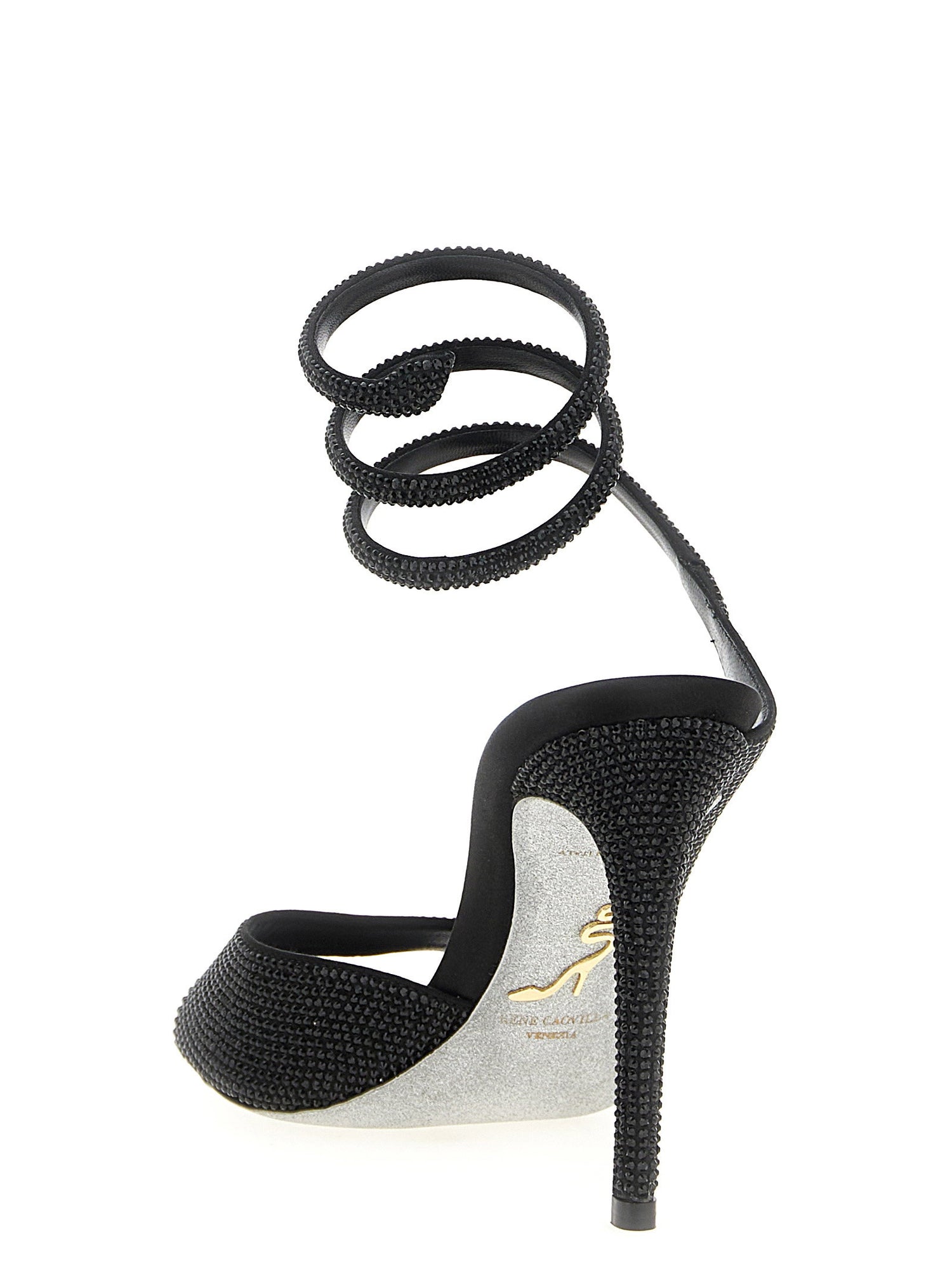 René Caovilla Audrey Sandals Black