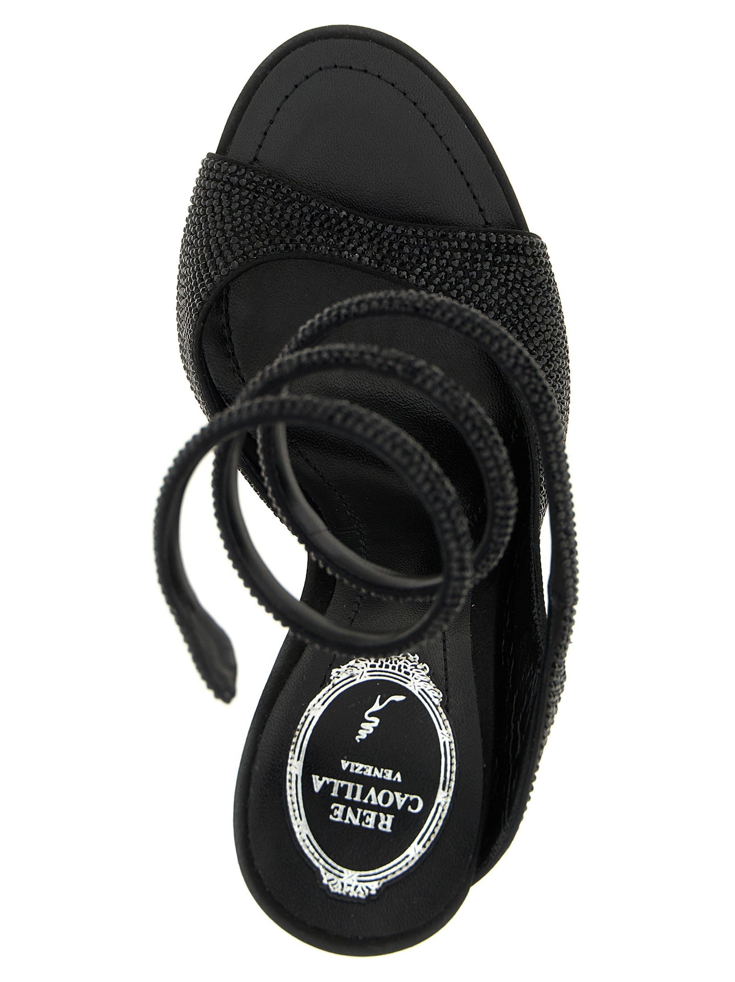 René Caovilla Audrey Sandals Black