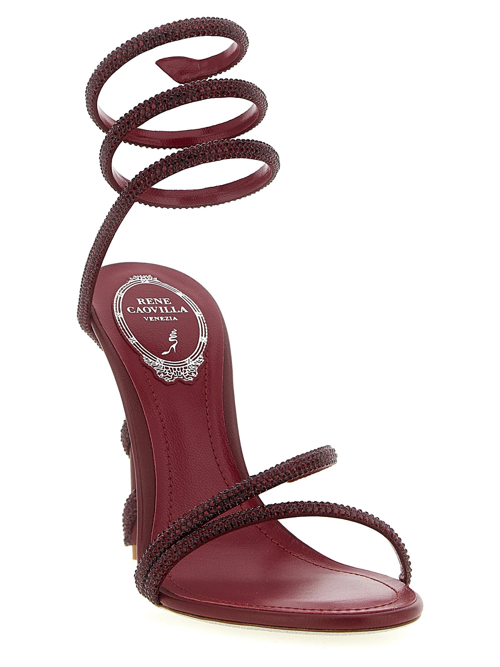 René Caovilla Margot Sandals Bordeaux