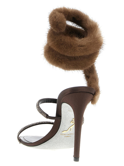 René Caovilla Lindsey Sandals Brown