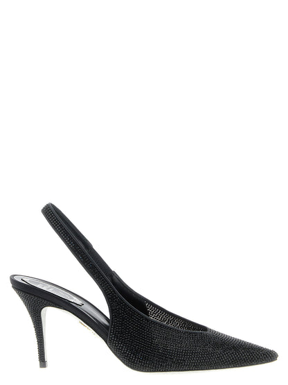 René Caovilla Jinny Slingback Black