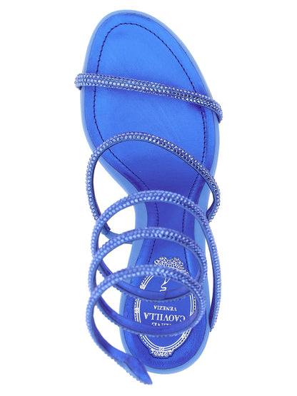René Caovilla Cleo Sandals Blue