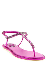 René Caovilla Diana Sandals Fuchsia