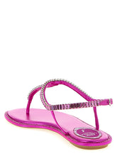 René Caovilla Diana Sandals Fuchsia