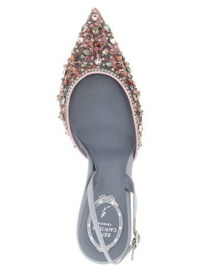 René Caovilla Cinderella Slingback Multicolor
