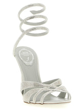 René Caovilla Dania Sandals Silver