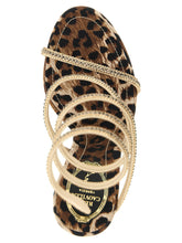 René Caovilla Cleo Leopard Sandals Multicolor