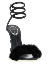 René Caovilla Margot Sandals Black