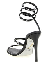 René Caovilla Cleo Sandals White/black