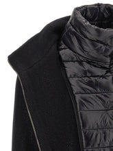 Herno Lamé Thread And Wool Coat Black