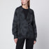 Isabel Marant Mylene Spray-Effect Mohair Wool Cardigan Grey