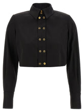 Elisabetta Franchi Cropped Shirt Black