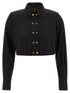 Elisabetta Franchi Cropped Shirt Black