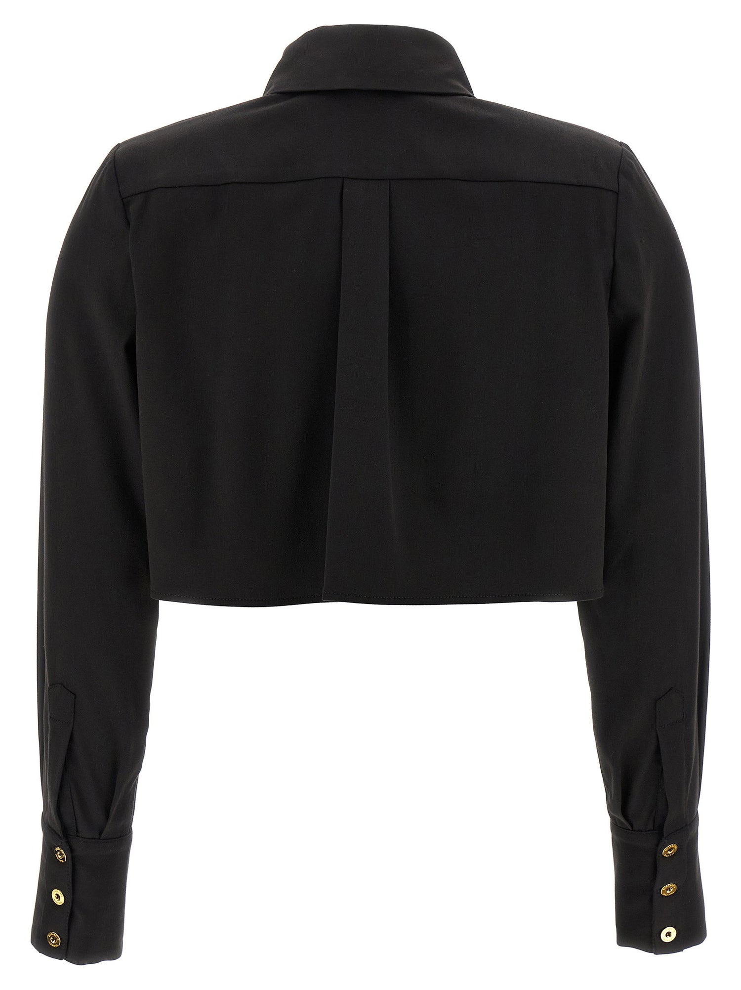 Elisabetta Franchi Cropped Shirt Black
