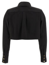 Elisabetta Franchi Cropped Shirt Black