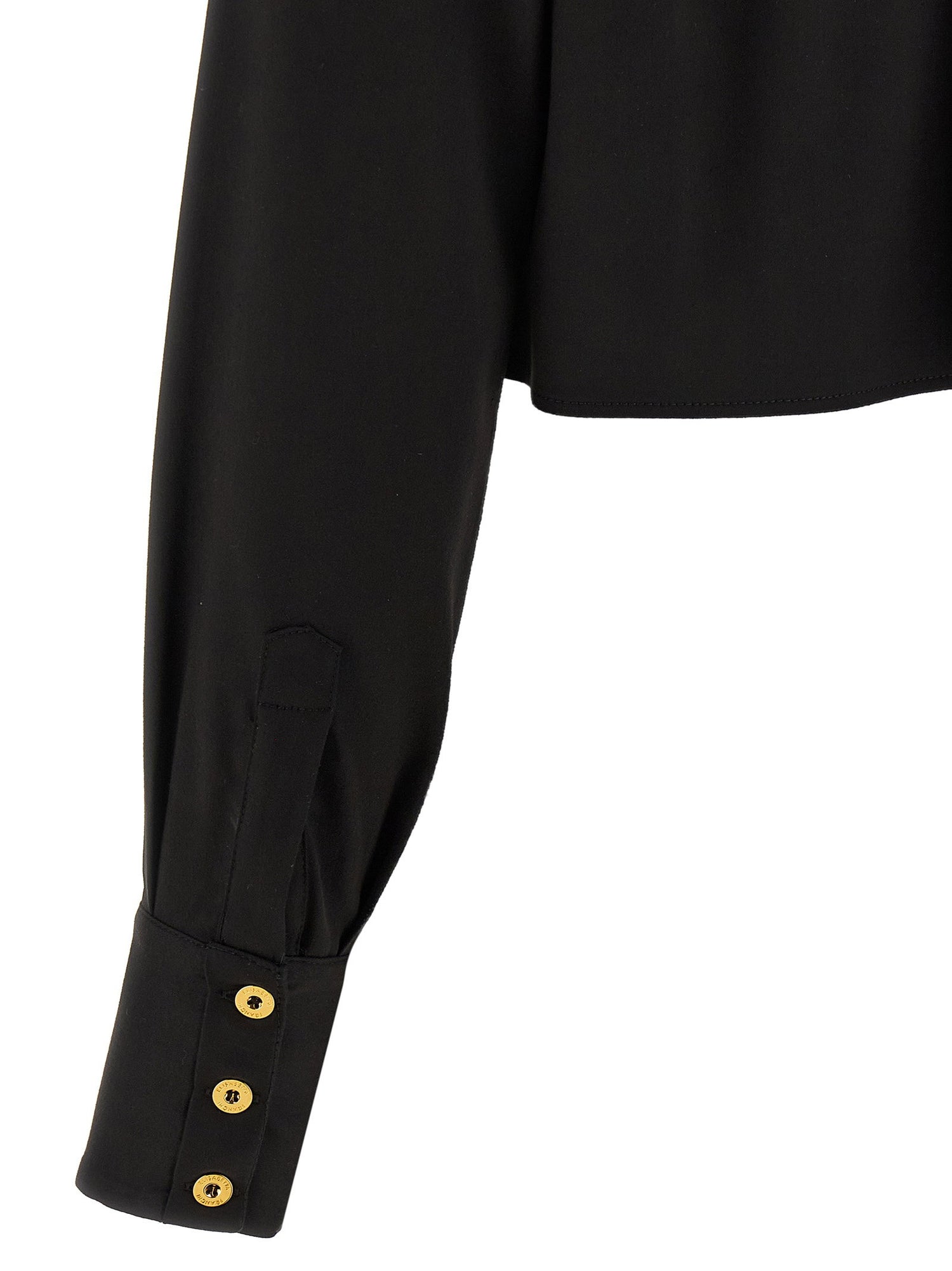 Elisabetta Franchi Cropped Shirt Black
