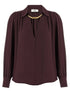 Elisabetta Franchi Necklace Shirt Purple