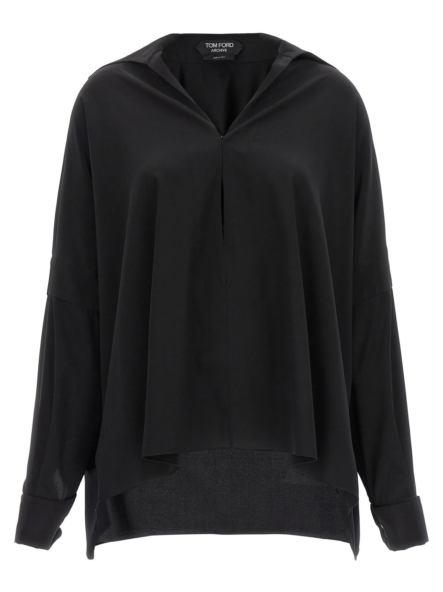 Tom Ford Crepe De Chine Shirt Black