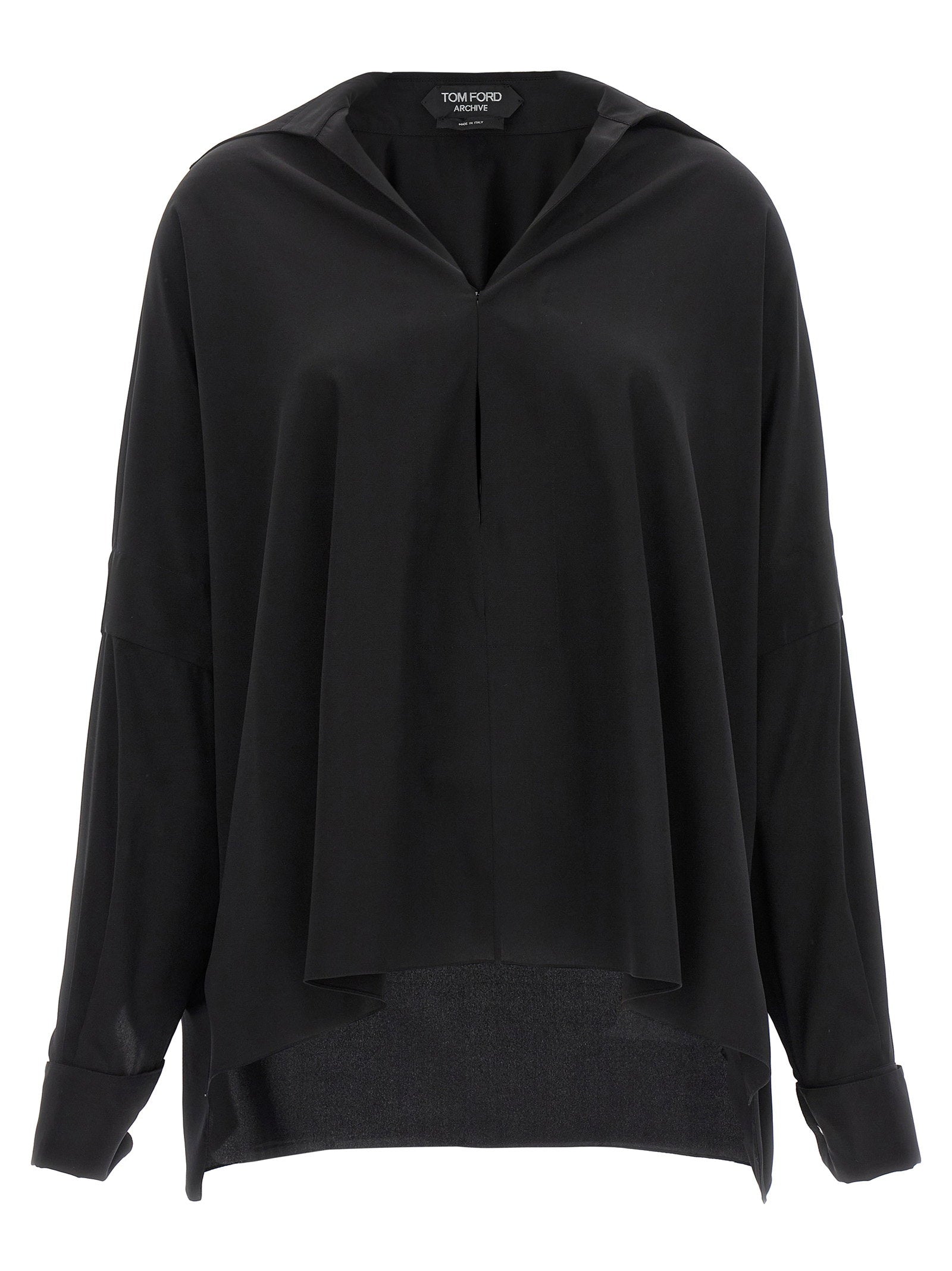 Tom Ford Crepe De Chine Shirt Black