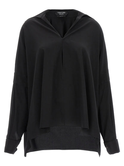 Tom Ford Crepe De Chine Shirt Black