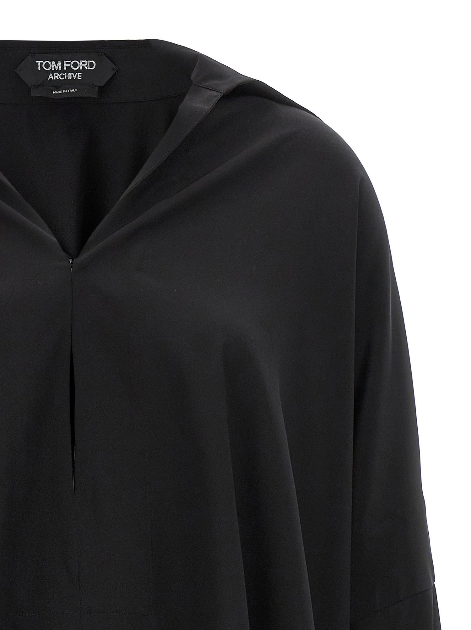 Tom Ford Crepe De Chine Shirt Black