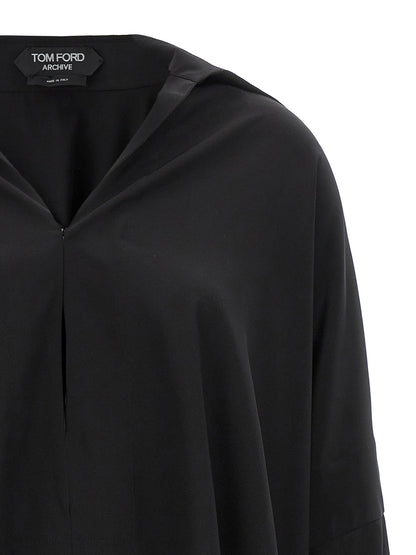 Tom Ford Crepe De Chine Shirt Black