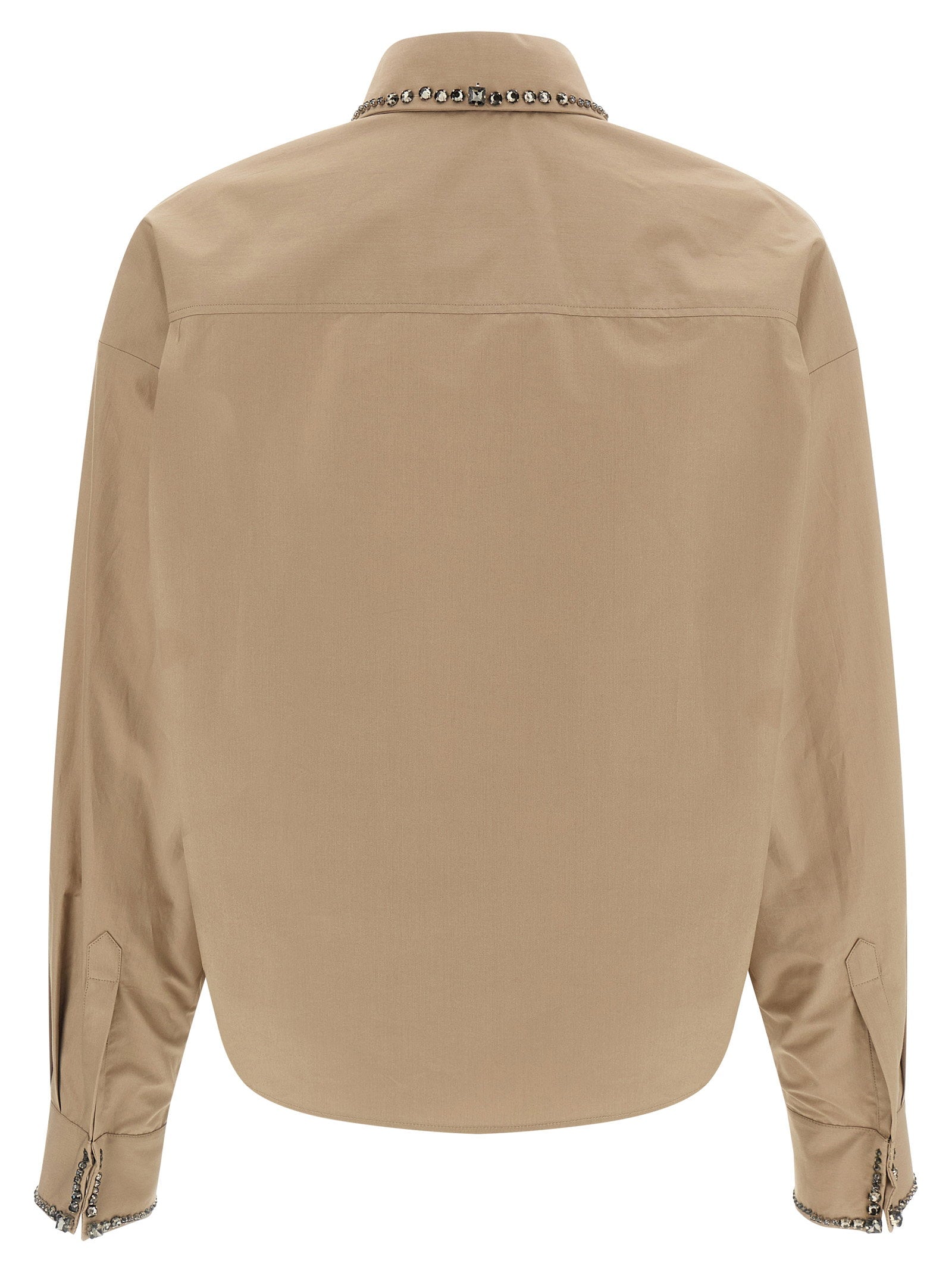 Fabiana Filippi Cropped Shirt Beige