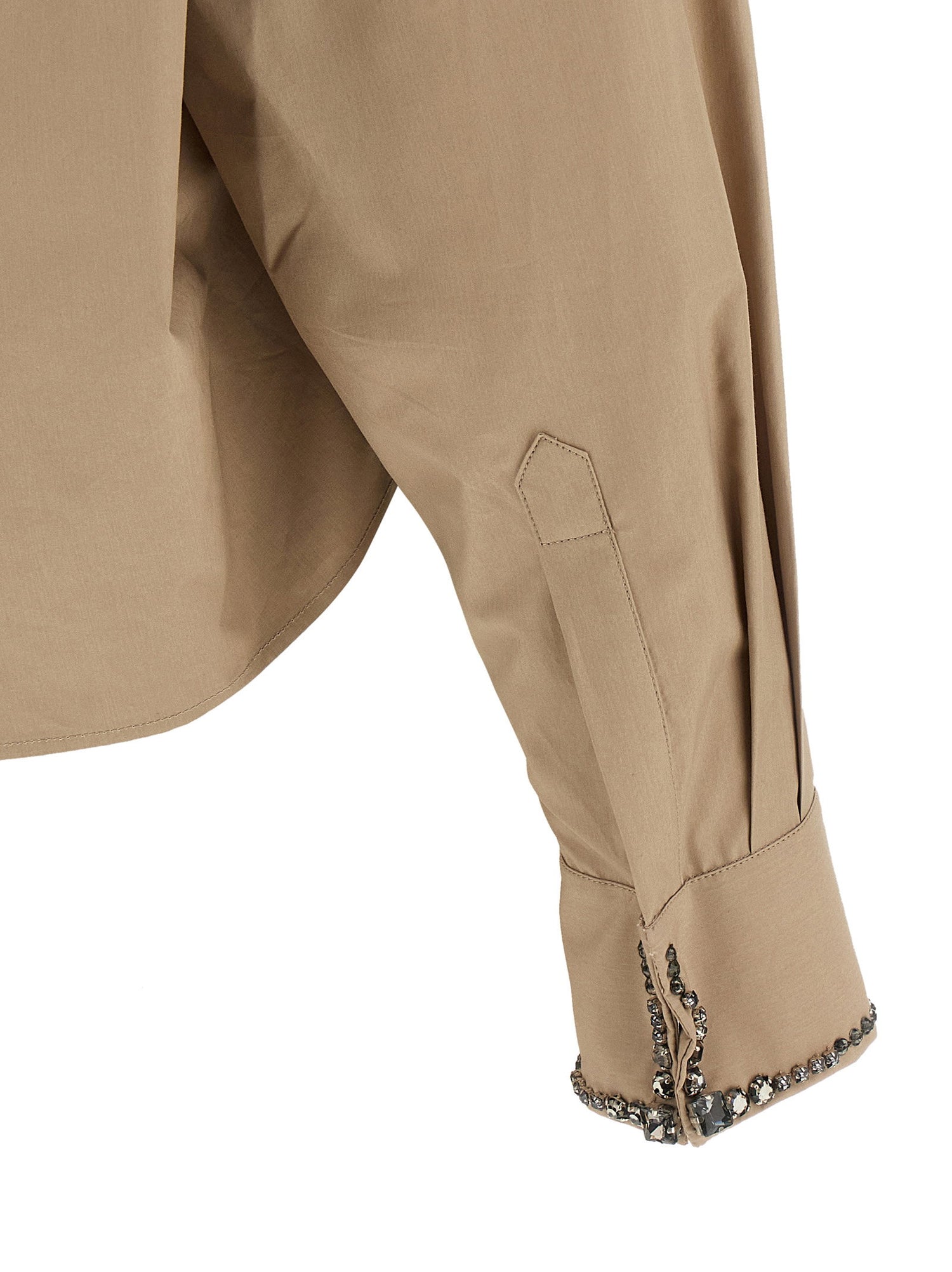 Fabiana Filippi Cropped Shirt Beige