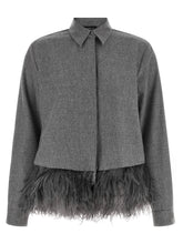 Fabiana Filippi Feather Shirt Gray