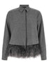Fabiana Filippi Feather Shirt Gray