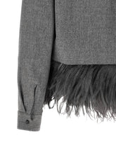 Fabiana Filippi Feather Shirt Gray