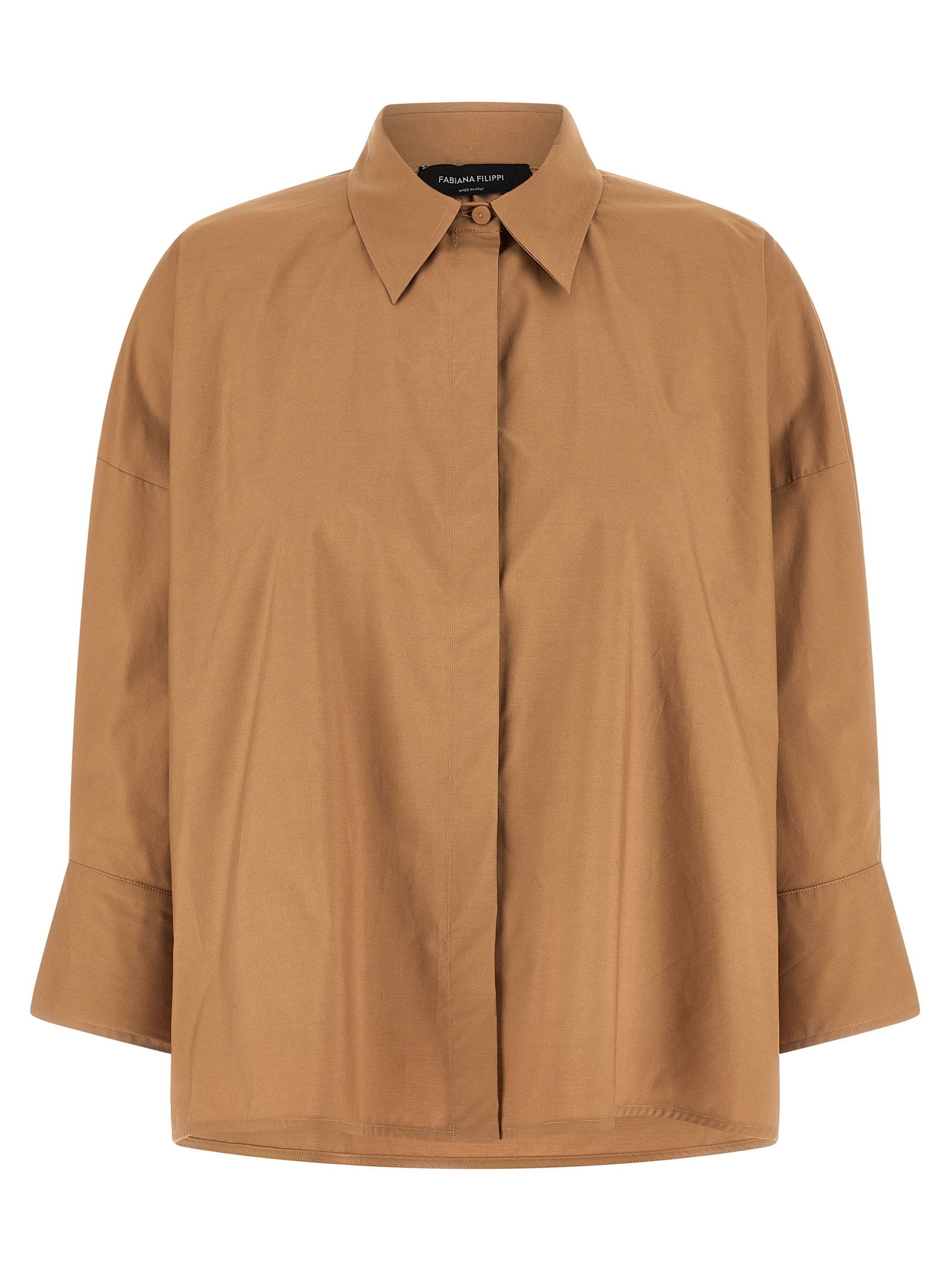 Fabiana Filippi Diamond Thread Shirt Brown