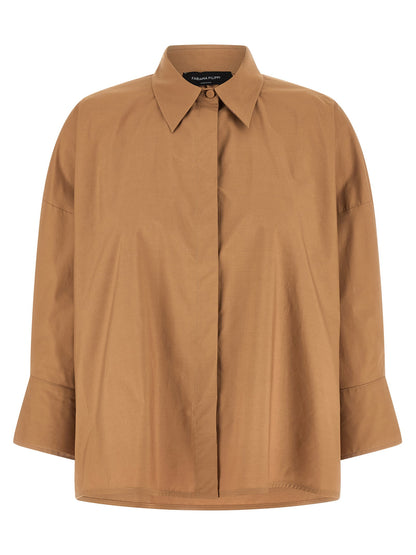 Fabiana Filippi Diamond Thread Shirt Brown