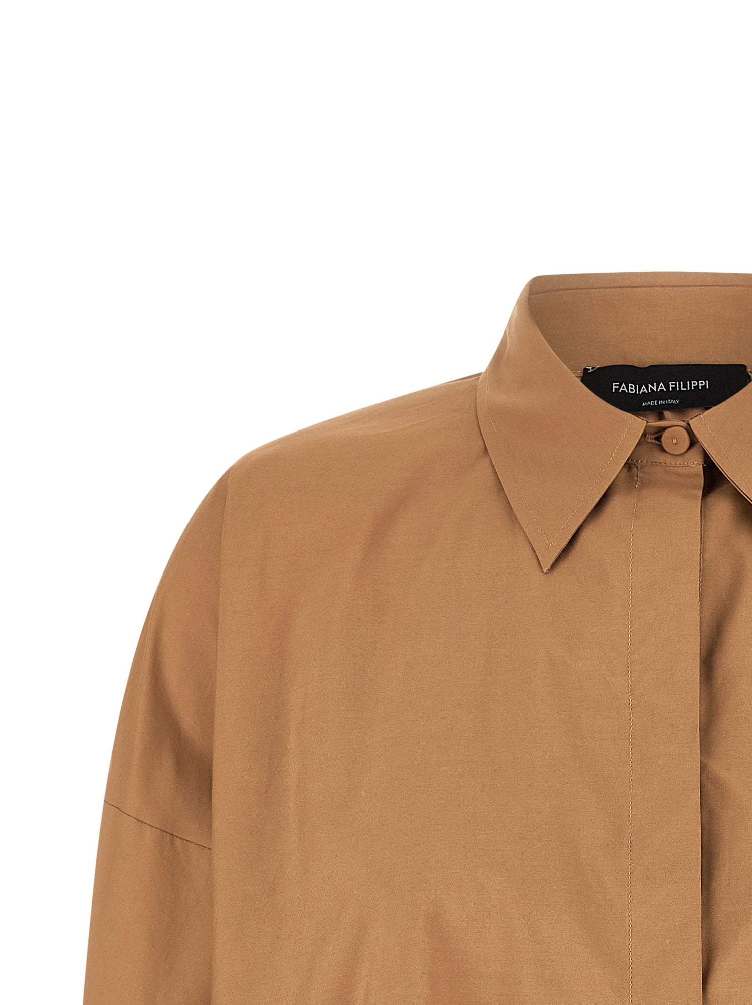 Fabiana Filippi Diamond Thread Shirt Brown