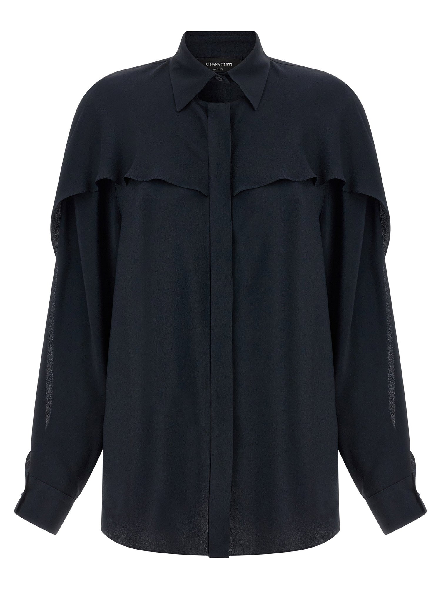 Fabiana Filippi Collar Detail Shirt Blue