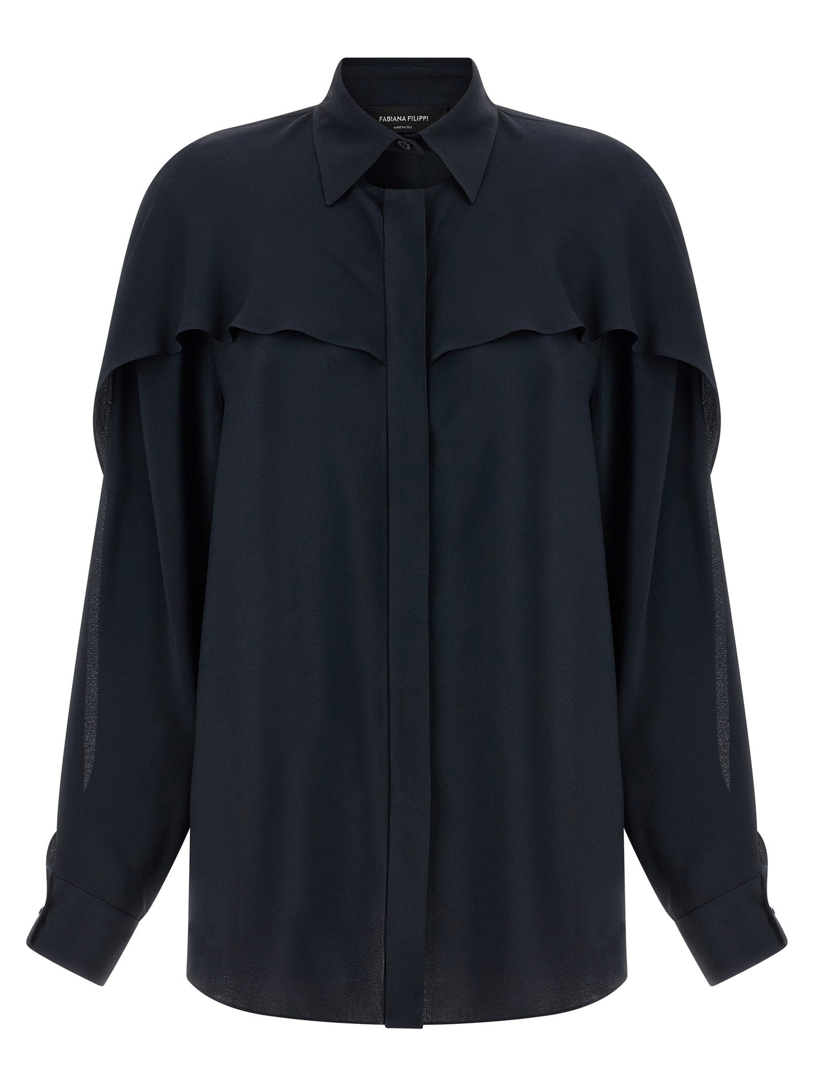 Fabiana Filippi Collar Detail Shirt Blue