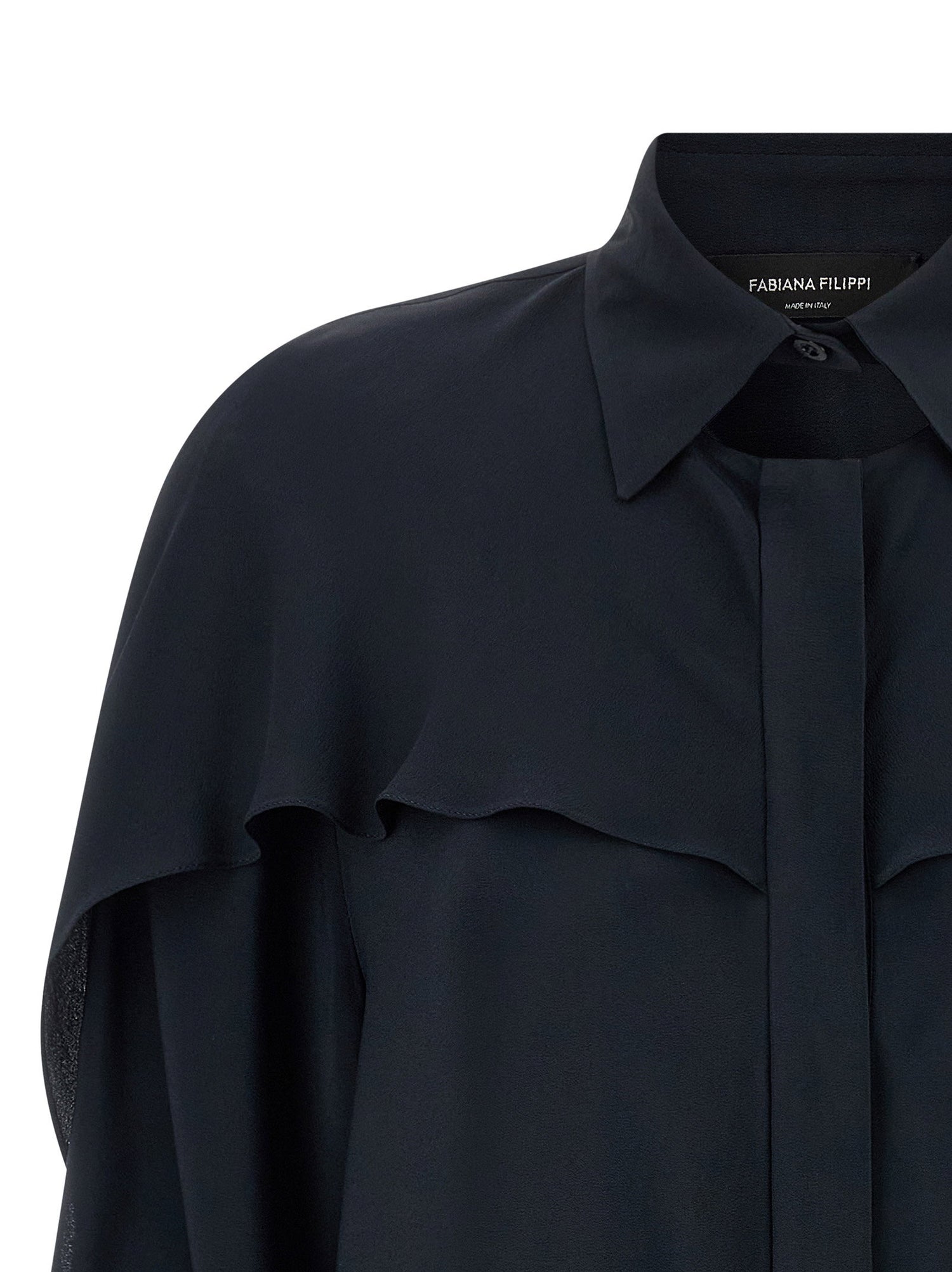 Fabiana Filippi Collar Detail Shirt Blue