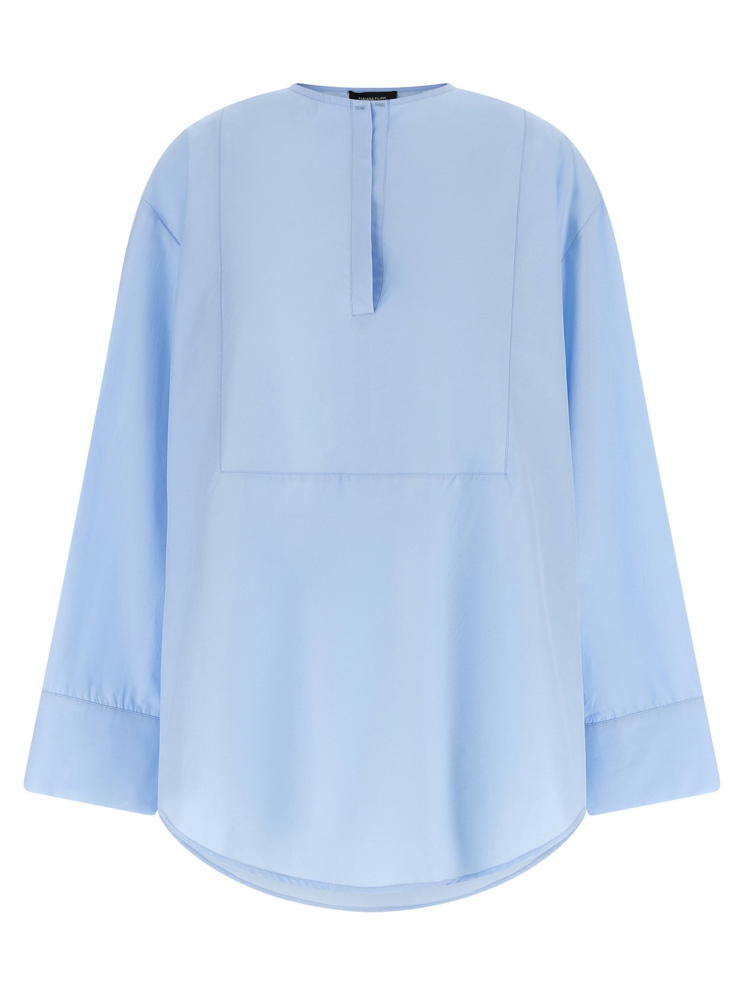 Fabiana Filippi Poplin Shirt Light blue