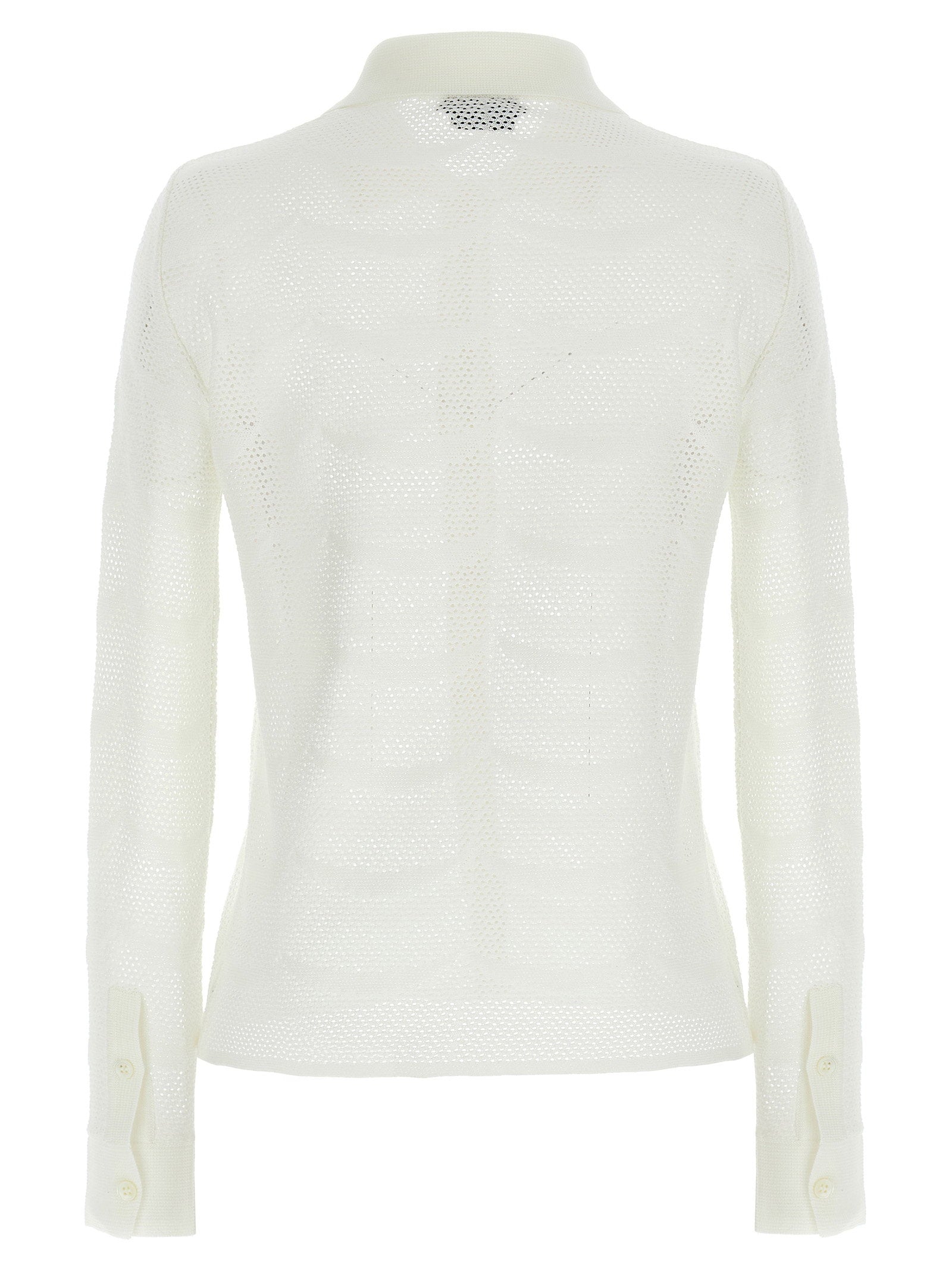 Tom Ford Openwork Cardigan White