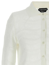 Tom Ford Openwork Cardigan White