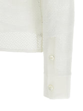 Tom Ford Openwork Cardigan White