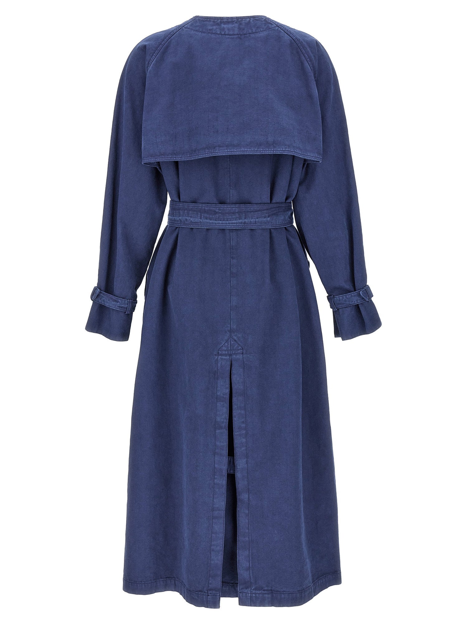Max Mara Calao Trench Coat Blue