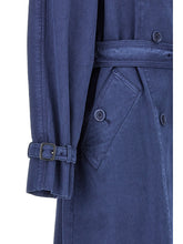 Max Mara Calao Trench Coat Blue