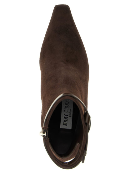 Jimmy Choo Camie Ankle Boots Brown