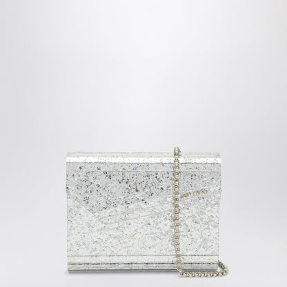 Jimmy Choo Candy Glitter Acrylic Clutch Metal
